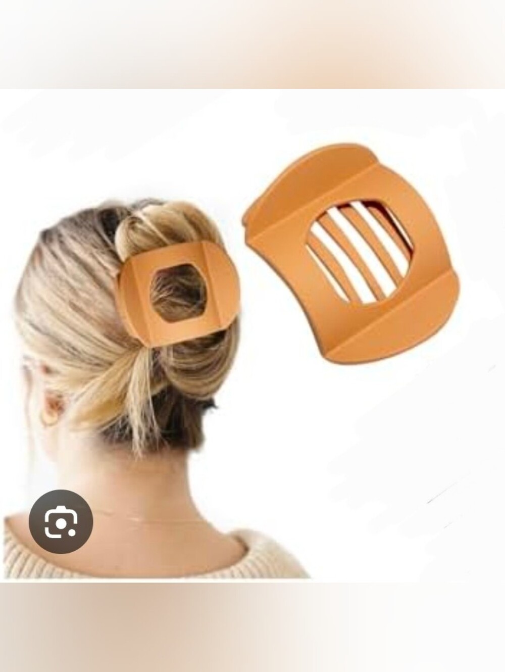 Tan Flat-Lay Hair Claw Clip BNIB